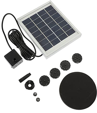 BESPORTBLE Solarbetriebene Teichpumpe Kunststoff Gartendekoration Schwimmender Solarbrunnen Für Teich Garten Pool