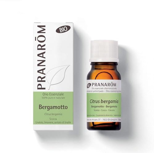 Pranarôm - Olio Essenziale di Bergamotto Bio | 100% Puro e Naturale | Agrume dalle Proprietà Rilassanti e Rivitalizzanti | Per Diffusione e Uso Alimentare | Flacone da 10 ml