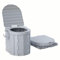 MyNvy portable toilet Camping Toilet|Portable Toilets for Adults|Large Lightweight Compact Portable Toilet|Potty Loo with Seat, Lid, Handles, Paper Roll Holder,Outdoor Portable Toilet(Color:a,Size:)