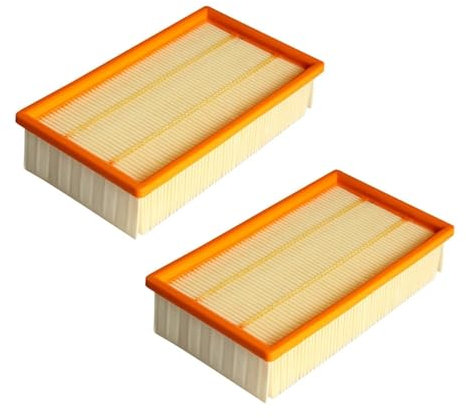 UDKZSQCB Lot De 2 Éléments Filtrants, Compatibles avec Karcher NT25/1 NT361 NT561 NE611 ECO, Pièces De Rechange for Accessoires D'aspirateur.