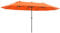 Outsunny 4.6m Large Garden Parasol Double-Sided Sun Umbrella Patio Market Canopy Shade Outdoor Orange - NO BASE