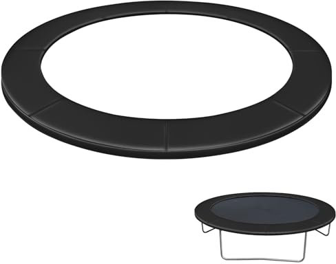 Trampolin Randabdeckung 305 Randschutz, Trampolin Umrandung 305 Reißfest UV-beständig Federabdeckung Ersatzteile Umrandung Abdeckung Wetterfest Federschutz Randabdeckung für Gartentrampolin (Schwarz)
