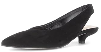 Gabor Damen Slingpumps, Frauen Pumps,gepolstert,polsterung,feminin,Wide-fit,h-Weite,Leder-Sohle,Cherry,Merlot,g-Weite,Gold,schwarz,38 EU / 5 UK