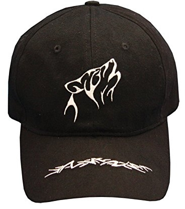 Schildkappe Baseballcap Baseball Cap 2 mit Tribal u. Hund bestickt