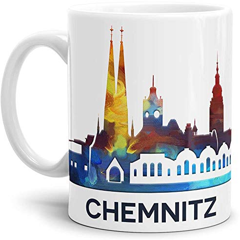 Tassendruck Chemnitz-Tasse Skyline - Kaffeetasse/Mug/Cup - Qualität Made in Germany