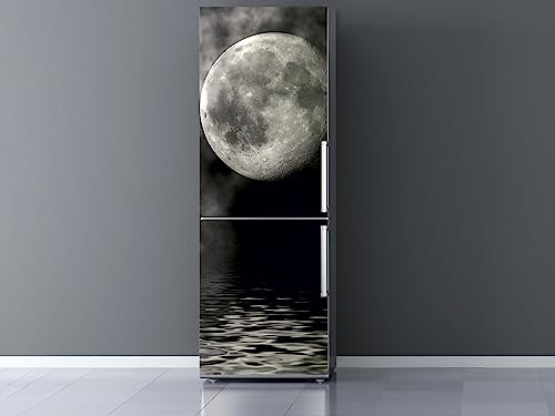 Oedim Vinilo Frigorífico Luna 185x60cm | Adhesivo Resistente | Pegatinas de Nevera Económicas y Elegantes | Vinilo Nevera