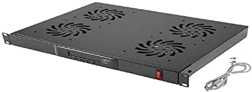 Lanberg Panel VENTILACION LCD 4 Fans THERMOSTAT 230V 1U Rack 19 Black