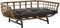 Korb-Outlet Exklusiver Retro-Design Hundekorb/Hundebett/Tierkorb Haustier Bett Groß aus Rattan mit Kissen/Modernes Bett für Katzen und Hunde Grösse XL (Grau Natur)
