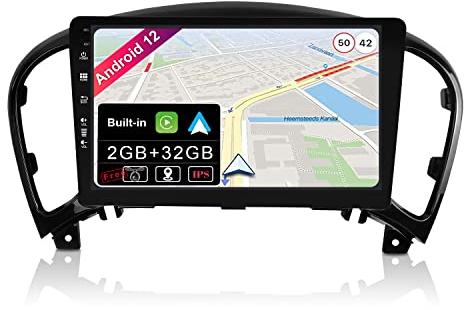 JOYX Android 14 IPS Autoradio para Nissan Juke J15 (2010-2019) / YF15 Infiniti ESQ (2011-2017) - 2G+32G - Inalámbrica CarPlay + Android Auto - Gratis Cámara - 9 Pulgada 2 DIN - Dab Volante Fast-Boot