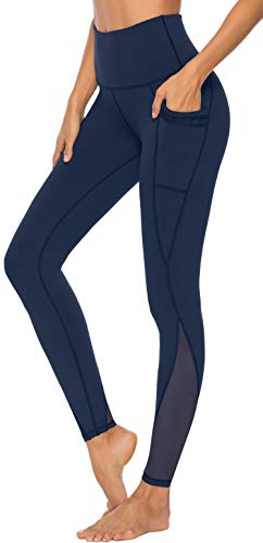 Persit Sport Leggings Damen, Sporthose Yogahose Laufhose Yoga Leggins Tights Sportleggins für Damen Kobaltblau-Size 44/46 (Herstellergröße XL)