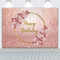 BINQOO 7x5FT Geburtstag Hintergrund Rosa Rose Gold Ballon Gold Ring Blumen Hintergründe Fotografie Queen Frauen Süße Prinzessin Mädchen 16. 18. Geburtstag Party