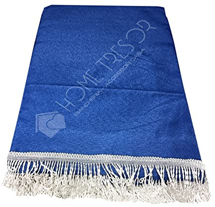 Home Tresor - Tenda da Sole a Caduta con Anelli e Ganci | Tenda da sole per Balconi, Verande, Gazebo in Tessuto Resistente per Esterno, 100% Poliestere, Tinta Unita Blu, Mis. cm. (200 x 300)