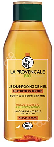 La Provençale Bio Nutrition Riche Shampooing De Miel Cheveux Secs Certifié Bio, 250 ml (Lot de 1)