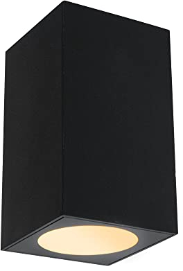 Paulmann 94710 LED Außenleuchte Wandleuchte Flame insektenfreundlich IP44 eckig 58x103mm 2200K 4W 265lm 230V 75° Anthrazit Metall Goldlicht