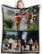 GLIKW Personalisierte Fotodecke mit eigenem Foto Und Text, Super Weich Flanell Collage Kuscheldecke Geschenke für Vater, Mutter, Kinder, Haustiere, Freunde oder Paare(3 Fotostil-1, 150×200cm)