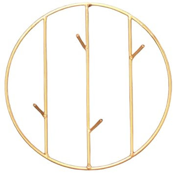 Uposao Porte Clés Mural Métal, Au-Dessus De La Porte Crochet Cintre Doré Porte-Manteau Crochets Rack, Porte Clés Crochets Organisateur Décoration Murale pour Entrée, Vestiaire, Chambre