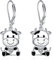 Kuh Ohrringe für Damen 925 Sterling Silber Kuh Hängend Ohrringe Ohrhänger Kuh Schmuck Geschenk für Mädchen