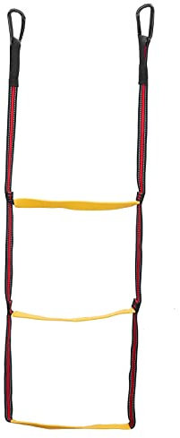 F Fityle Scala di Corda Marina con Strisce Riflettenti, Scala da Arrampicata, Scaletta D'imbarco con Fibbia in Nylon Scaletta per Barca Pieghevole per Gommone, Kayak, Gommone, Motoscafo, Vela