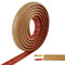 VOSSOT Pasacables Suelo, Canaleta Cables Suelo, 3M Protector de Cables para Suelo, Cubiertas de Suelo para Cables Autoadhesiva Montaje para Todos los Hogar, Oficina, Almacén (Marrón)