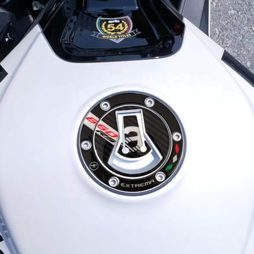 labelbike - 3D Aufkleber zum Schutz und zur Dekoration des Motorrad Tankdeckels kompatibel mit Aprilia RS 660 Extrema 2023-2024