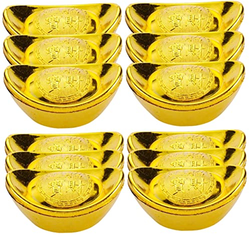 DECHOUS Stk die chinesen aufbewahrungsdose Reichtum anziehen Glücksgelddekor Schreibtischaufsatz Süßigkeiten Spielzeug große Barrenstütze Lieferungen für Bühnenauftritte künstlich China