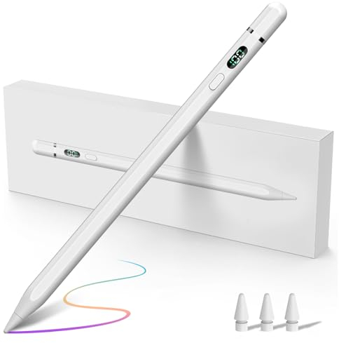 Pencil 1.Generation für Apple, Stylus Stift für iPad mit USB C Aufladung, Pencil für iPad 6-10 Gen, iPad Pro 11/12.9, iPad Air 3/4/5, iPad Mini 5/6