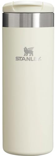 Stanley AeroLight Transit Bottle 20 oz Locking Drink Through Lid Leak Resistant Water Bottle or Coffee Travel Mug Lightweight Insulated Stainless Steel BPA-Free Cream