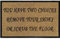 Rubber-Backed Coir Door Mat 40cm x 60cm - Durable, Non-Slip, Eco-Friendly, Absorbent Coir Mat for Indoor/Outdoor, Entrance, Floor (YOU HAVE TWO CHOICES REMOVE YOUR SHOES OR SCRUB THE FLOOR)