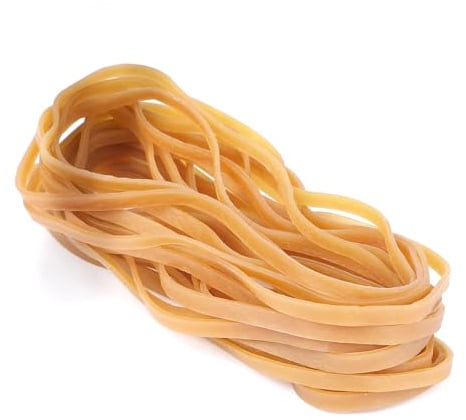 Heavy Duty Rubber Bands 20 Pcs Large Yellow Thick Elastic Rubber Bands 20 * 1cm Trash Can Band Rope Strong Durable Wide Wrapping Bands for Industrial Home Office School File Folders Garbage Can