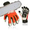 Vgo... Gants de tronçonneuse anti-coupure à 12 couches sur la gauche main, gants de protection anti-coupure pour scie, gants résistants à la coupe en cuir de vache CA9759CS