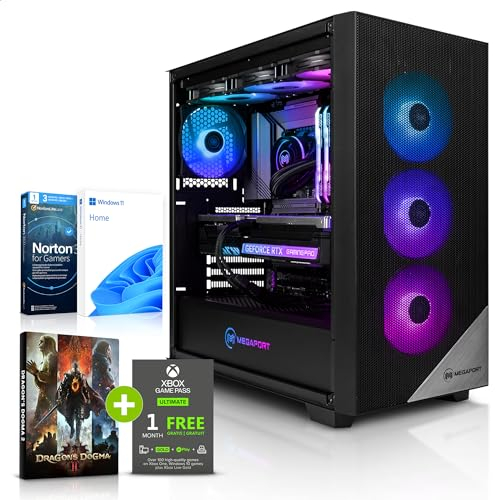 Megaport Gaming PC AMD Ryzen 7 7700 • Windows 11 • GeForce RTX5070 12GB • 32GB DDR5 • 1TB M.2 SSD • WLAN • Gamer pc Computer Gaming rechner