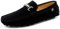 Hombres Elegante Hebilla Mocasines Comodidad Ante Zapatos de Conducir Estiloso Pantuflas Holgazanes Slip On Verano Plano Cuero Zapatos de Conducción 38-49 EU