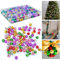 CAREDGO Glöckchen Weihnachten, 300 Stück Mini Metallglöckchen Bunt Glocke 8mm Weihnachtsglöckchen mit Aufbewahrungsbox Weihnachtsbaum Schellen Glöckchen Weihnachtsdekor Schmuckherstellung für DIY
