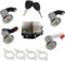 Kit Serrures 4 Barillets 3 portes et coffres compatible RENAULT Master II Mascott OPEL Movano NISSAN INTERSTAR avec 2 clés - serrures avant droite gauche porte lateral