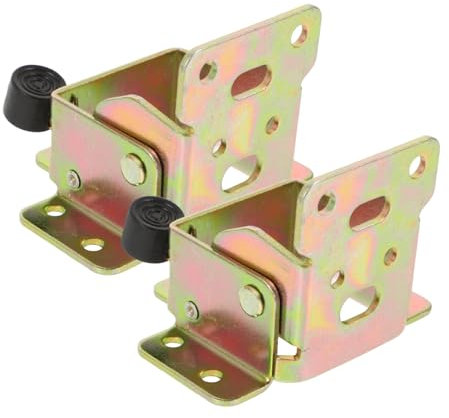 Gatuida 2 Pièces Charnière Autobloquante Charnière Pliante Autobloquante à 90 Degrés Supports Pliables Pour Pieds De Chaise De Support Pliable Acier Laminé à Froid Golden
