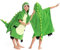 OLAOLA Kinder Badeponcho Handtuch mit Kapuze, Strand Umkleidemantel, Saugfähige Schnelltrocknendes Badetuch Poncho, Schwimmtuch für Jungen Mädchen 3–12 Jahren (Grüner Dinosaurier)