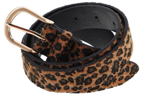 Generisch Breiter Statement-gürtel Mit Leopardenmuster Modischer Damengürtel Für Lässige Formelle Oder Boho-outfits