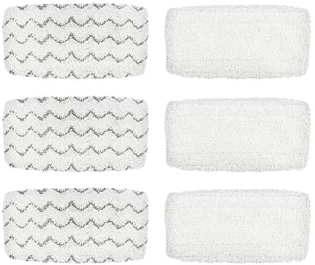 GUHKPFIX 6 Pack Steam Mop Pad. Compatible For Bissell Powerfresh Vac & Steam 2747A, 1132 1543 1632 1652 Symphony Vacuum And Steam Mop Series Parts.