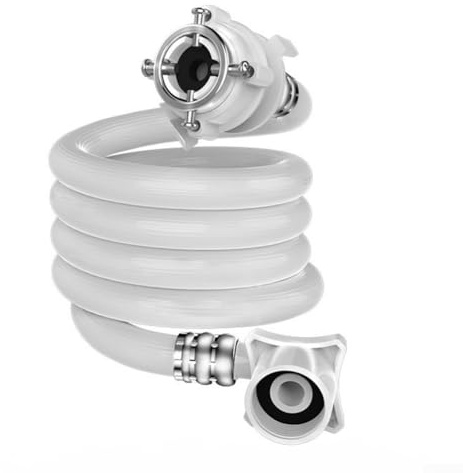 Washing Machine Water Inlet Hose, Water Pipe Extension For Washing Machine Inlet, 0.6m Plastic Water Fill Inlet Pipe With LeakProof Connector