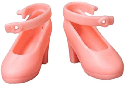Bffcnl Puppenschuhe Im Maßstab 1:6, Bewegliche Puppenschuhe Zum Anziehen, Kunststoffschuhe für Mädchen, Geeignet für Kinder, Anziehspiele, Rosa