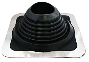 Rohrmanschette Nr. 6 für 121-254 mm Rohr, schwarz, eckig