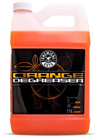 Chemical Guys Signature Series Orange Degreaser Spray - Heavy Duty All Purpose Cleaner for Engines, Tires, Undercarriages, Tools and More, Professional Strength, Breaks Down Grease, Oil & Grime,128 oz
