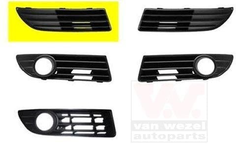 VAN WEZEL 5828592 Rejilla de ventilación parachoques Delante, derecha