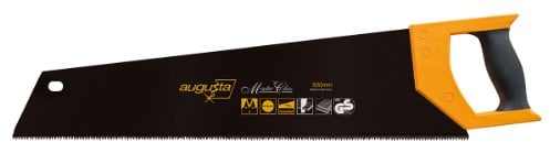 Augusta-Heckenrose Laminat-Handsäge 500 mm teflonbeschichtet I Allrounder-Handsäge aus Bandstahl C75 I Holzsäge mit 2-Komponenten-Softgriff für Parkett & Laminat