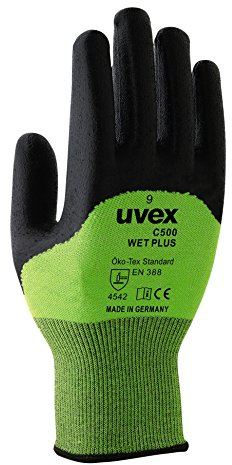 Uvex C500 Wet Plus Arbeitshandschuhe - 1 Paar Schnittschutzhandschuhe - 07/S 07/S