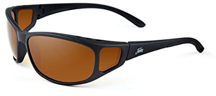 Fortis Wraps Polarised Fishing Sunglasses - 180° Vision, UV400 - Brown 24/7 Lens