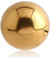 eeddoo Piercingkugel klassisch Gold Edelstahl 1,2 x 2mm