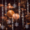 ToBeIT Weihnachtsanhänger Weihnachtsdeko 20 Stücke Weihnachtsbaumschmuck Schneeflocken Eiszapfen Weihnachtsbaum Anhänger- Christbaumschmuck Acryl Eiszapfen Schneeflocken Winterdeko (Länge 145mm)