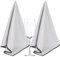SINLAND Microfiber Glass Polishing Cloths Large Size Thick Lint -Free Drying Towels for Wine Glasses Stemware Dishes Stainless Appliances 20 Inch X 25 Inch Pack of 2 Grey