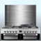 Displaypro 0.9mm Thick Brushed Stainless Steel Kitchen Cooker Hob Wall Splashback (600, 950)